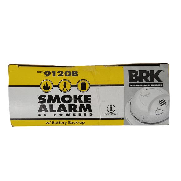 2 Pack BRK First Alert 9120B Smoke Alarm AC Power w/ Battery Backup White NIB - Picture 6 of 6